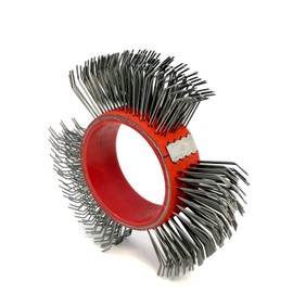 Abrasive Wire Wheel Belt/Coarse Replacement Brush for Grinder/Metal Blaster Clearing Belts/Bristle Blasting Tool （0.7mm Carbon Spring Steel, 1 PCS）