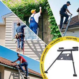 Nicecho Ladder Support Stabilizer Security for climbing ladder Wall Standoff Roof Gutter