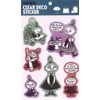 S&C Corporation Moomin Clear Deco Sticker Little My and Mimura