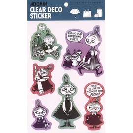 S&C Corporation Moomin Clear Deco Sticker Little My and Mimura Sister MON50