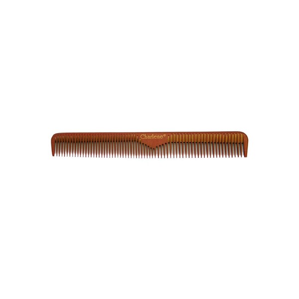 CHARLENE Handmade Bone Comb Anti-Static Chemical Heat Resistant Smooth Comb-out (#242 Tapered Cutting)