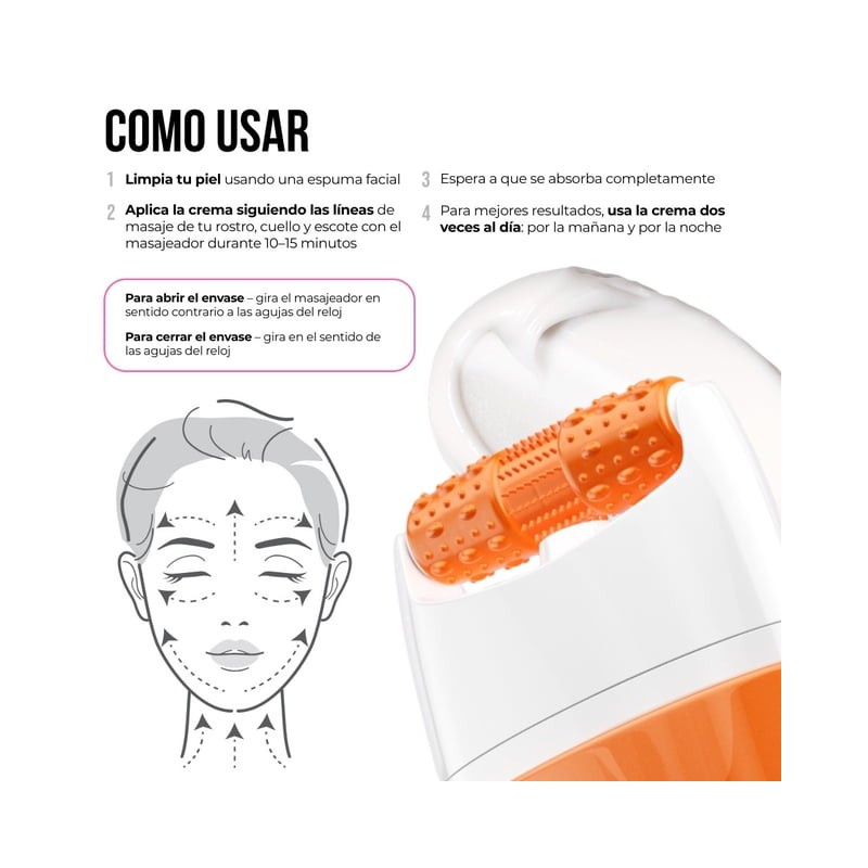 Crema para Rostro y Cuello 7Days Vitamina C, 40 ml