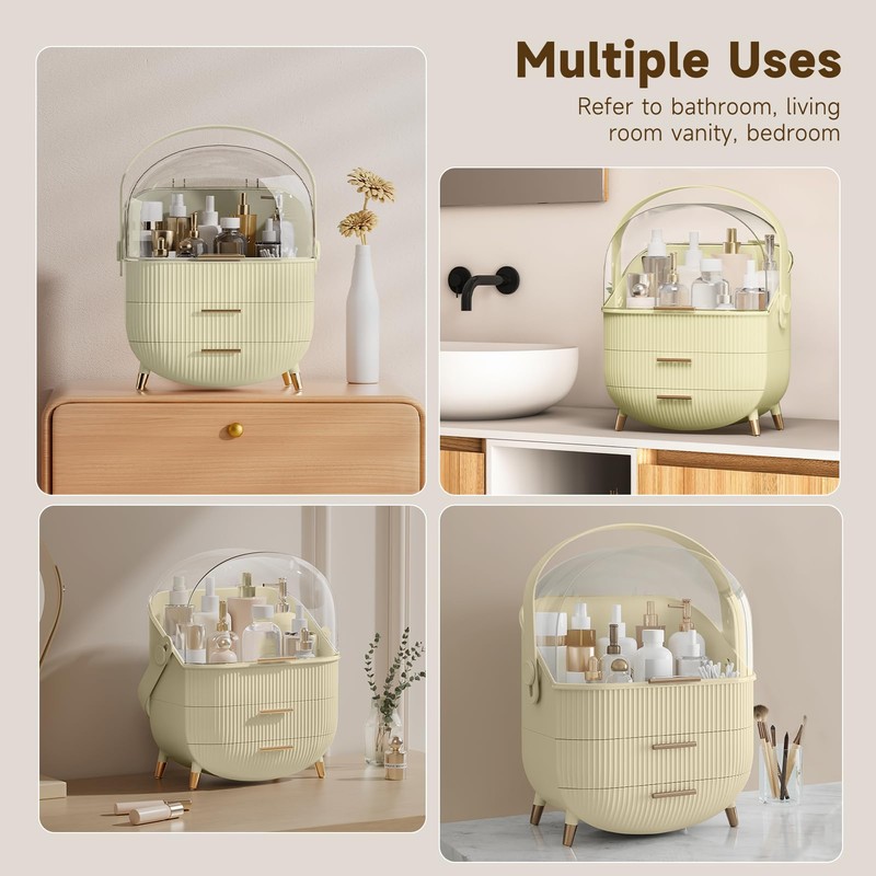 BTGGG Makeup Organizers, Make Up Organizer for Vanity, Countertop Cosmetic