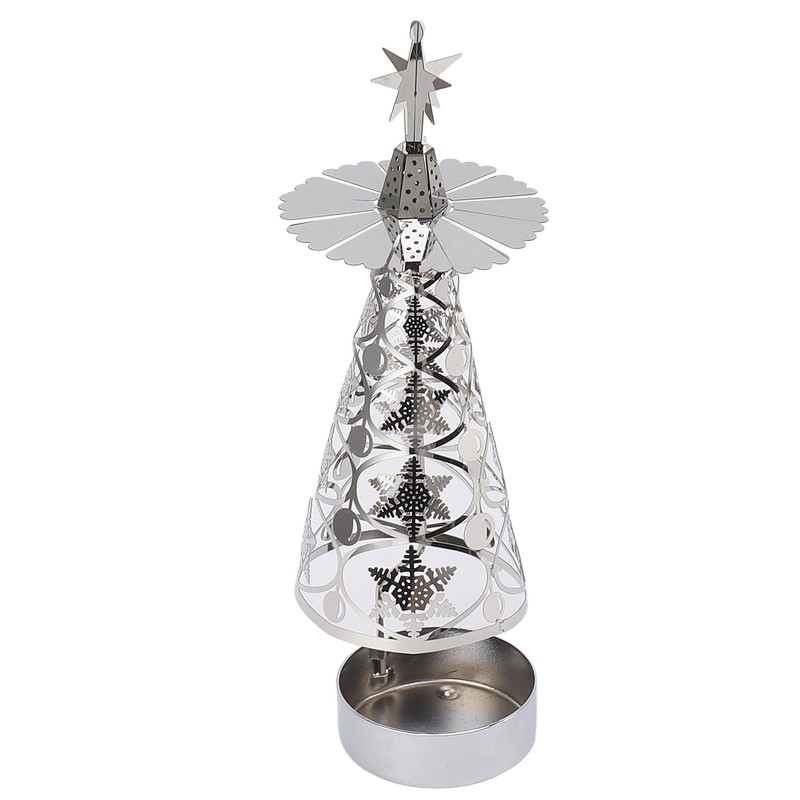 Spinning Candle Holder Rotating Candlestick Set for Romantic Wedding Christmas
