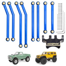 HobbyPark Aluminum High Clearance Links Set & Brass Link Mounts for Axial SCX24 Chevy C10 AXI00001 1/24 Crawler Car Upgrade Parts