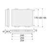 Hozan B-19 Case, Parts Case, 10.0 x 1.6 x 7.3