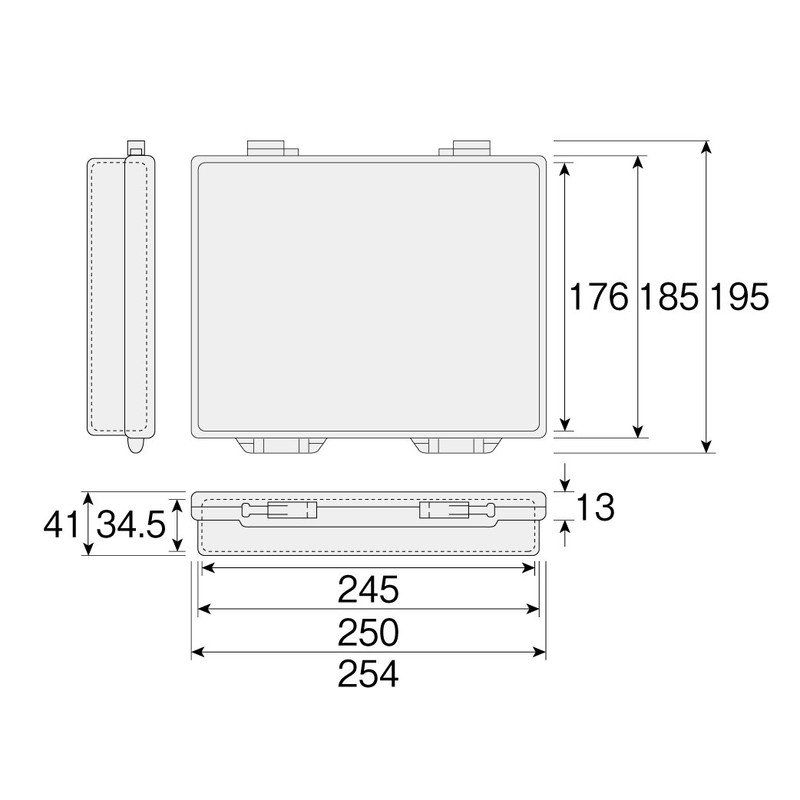 Hozan B-19 Case, Parts Case, 10.0 x 1.6 x 7.3