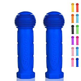 OTFAITP Scooter Grip Handlebar 1 Pair Bicycle Grip Fit for 2-3-4 Wheels Kid Kick Scooters, Children Bike, Rocking Car, Push Cart (Navy Blue)