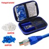 RJ45 Crimp Tool for Cat5e Cat6 Cat6a Pass Thrugh Connectors