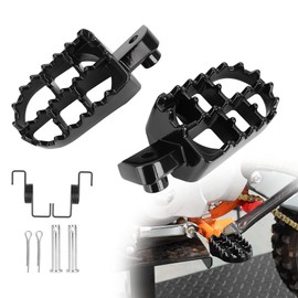 Aluminium Foot Pegs Footrest Foot Rest Replacement for Dirtbike 50 70 90 110 125cc Taotao PW50 PW80 TW200 XR50R CRF50 CRF70 CRF80 CRF100F Black