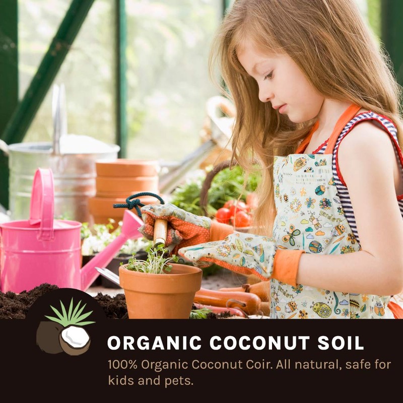 Envelor Potting Soil Mix Coco Coir - Succulent Soil, Expanded Coconut Coir Grow Media Indoor