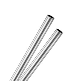 M METERXITY 2-Pack 300mm 304 Stainless Steel Tube, 4mm OD 0.5mm Wall Thickness Seamless Stainless Steel Tubing for Construction/Machining/DIY Crafting, Metal Straight Pipe [0.16x0.5x11.8IN]