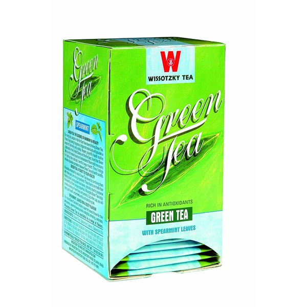 Wissotzky Green Tea with Nana, 1.06-Ounce Boxes (Pack of 6)