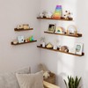 Vivelove Picture Ledge Shelf, Solid Pine Wood Rustic Floating Shelves