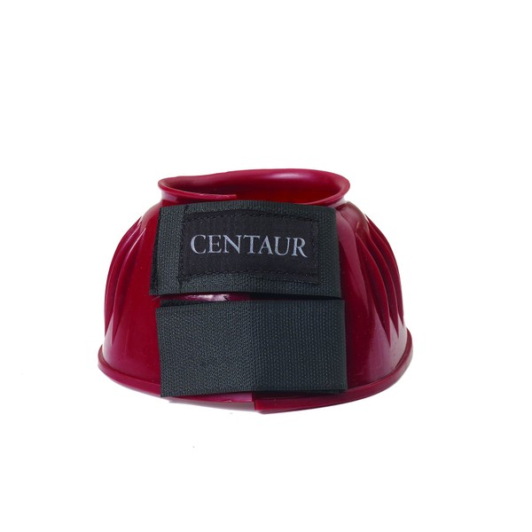 Centaur ER Rib PVC Dbl Tab Bell Boots - Size:XLarge Color:Burgundy