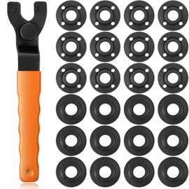 Hicarer 25 Pcs Angle Grinder Nut Angle Grinder Wrench Kit 5/8"-11 Flange Metal Lock Nut Wrench Compatible with Dewalt/Makita/Bosch/Hitachi/Metabo (Orange)
