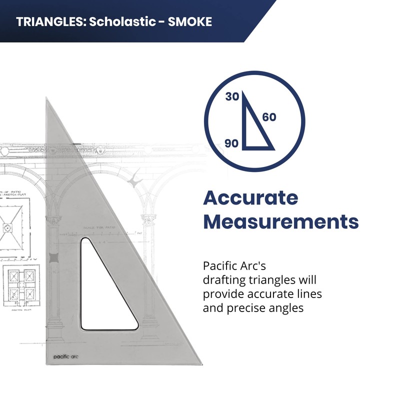 Pacific Arc's Scholastic Triangle - 8 inch - Smoke -