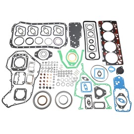 ackacoo Upper & Lower Full Gasket Set with Seals and O-Rings 3804896 3802240 3802361 3802375 for Cummins 4B 4BT 4BTA Engine 3.9L 1989-1993 450C 480E 580K 5160 Tractors and Heavy Equipment