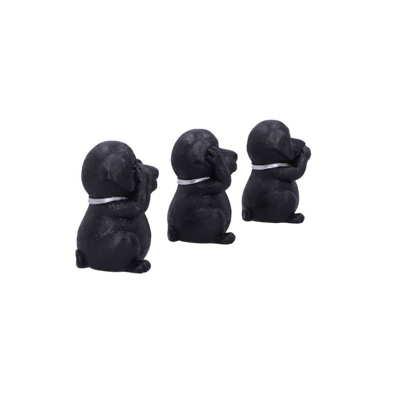 Nemesis Now Three Wise Labradors, Black, 8.5cm,B5881V2