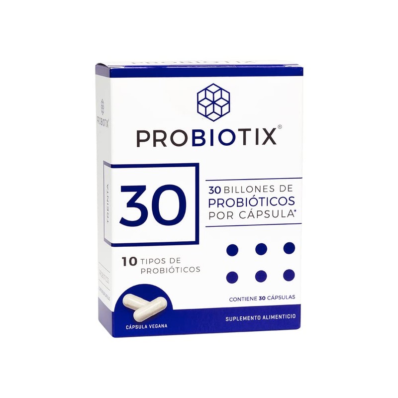 PROBIOTIX 30 Billones de Probióticos 10 Cepas 30 Cápsulas