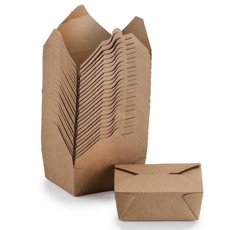 Signature Packaging - Kraft Food Takeaway Box - 25 Pack