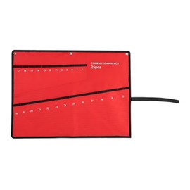 VIFERR Wrench Roll, Multi Pocket Roll Up Tools Storage Bag Spanner Plier Wrench Holder Canvas Organizer with Straps for Woodworker Craftsmen (25 Pockets)