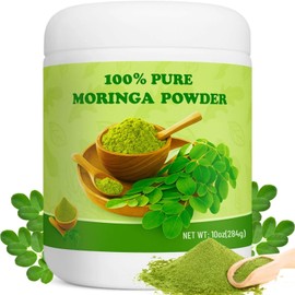 10oz Moringa Powder - 100% Pure Moringa Oleifera Leaf Powder, Smooth Taste & Easy to Mix, Great for Shakes, Smoothies, Teas & More, Sealed Can Packaging