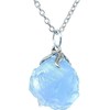 TENET CRIGEMA – Pendant Necklace Minerals Semi-Precious Gemstones Handmade Jewellery, Stone, Celestine Raw Celestite