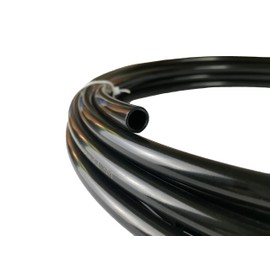 Fuel Line Nylon Tubing 5/32 ID Pneumatic Hose Tube Pipe 1/4 inch OD for Air Brake System Or Fluid Transfer Black, 10 feet