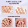 Misssix X-BASIC TIPS Uñas postizas francesas, 150 unidades, uñas de