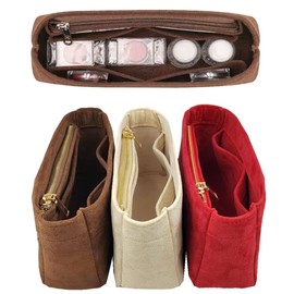 Lckaey Purse Organizer Insert, used for new Diane stick liner bag storage and sorting bag2072Dark coffee