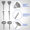 Mixiflor 120 Pcs Rotary Tool Wire Brush, Steel Wire Wheels
