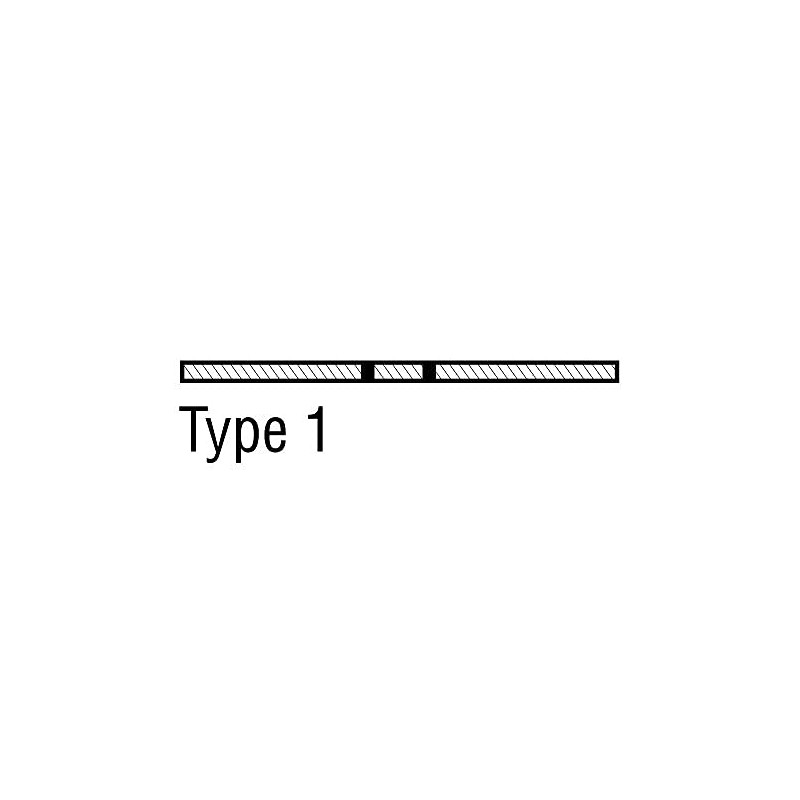 Mercer Industries 616080 - 6" x 1/16" x 7/8" Type