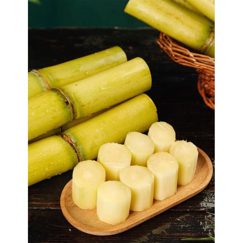 Sugar Cane（360g/12.7oz,1Pack/bag）Packaged Peeled Sugarcane Chunks Convenient and Easy-to-eat Sugar Cane