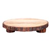 GoCraft Mango Wood Pedestal Stand – Rustic Decorative Riser for