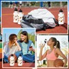Maxdot 12 Pcs Squeeze Reusable Plastic Water Bottle Bulk 18