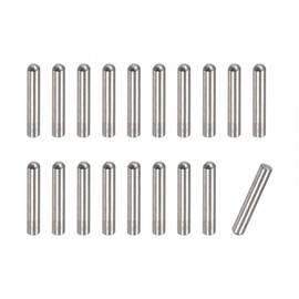 sourcing map 3 x 10 mm Dowel Pins 304 Stainless Steel Round Head Flat Fastening Elements Pack of 50
