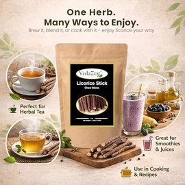 Vedazest- “VedaZest Palitos de Raíz de Regaliz Natural 100% Puro, Palitos Masticables de Raíz de Regaliz Natural Crudo (100g), Drie