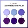 CANNI 6 Colors 9 ML Hema-Free Lavender Dark Purple Blue