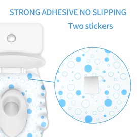 WUFANC Pack of 20 Disposable Toilet Covers, Universal Non-Slip, Waterproof and Antibacterial Disposable Toilet Seat, Toilet Seat Cover Children and Adults, Individually Packed, Travel Accessories