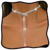 Campsis Crystal Rhinestone Bow Choker Necklace, Silver Adjustable Length