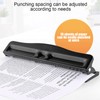 Desktop Hole Punch, Adjustable 4 Hole Paper Punch Puncher, 10