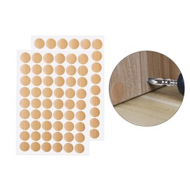 Aopin Screw Hole Stickers PVC Covers Self Adhesive, 21mm Decorative Stickers Screws Covers Caps Great for Wooden Furniture Wardrobe Cabinet Shelf Desk Plate 2 Sheet, PC-221