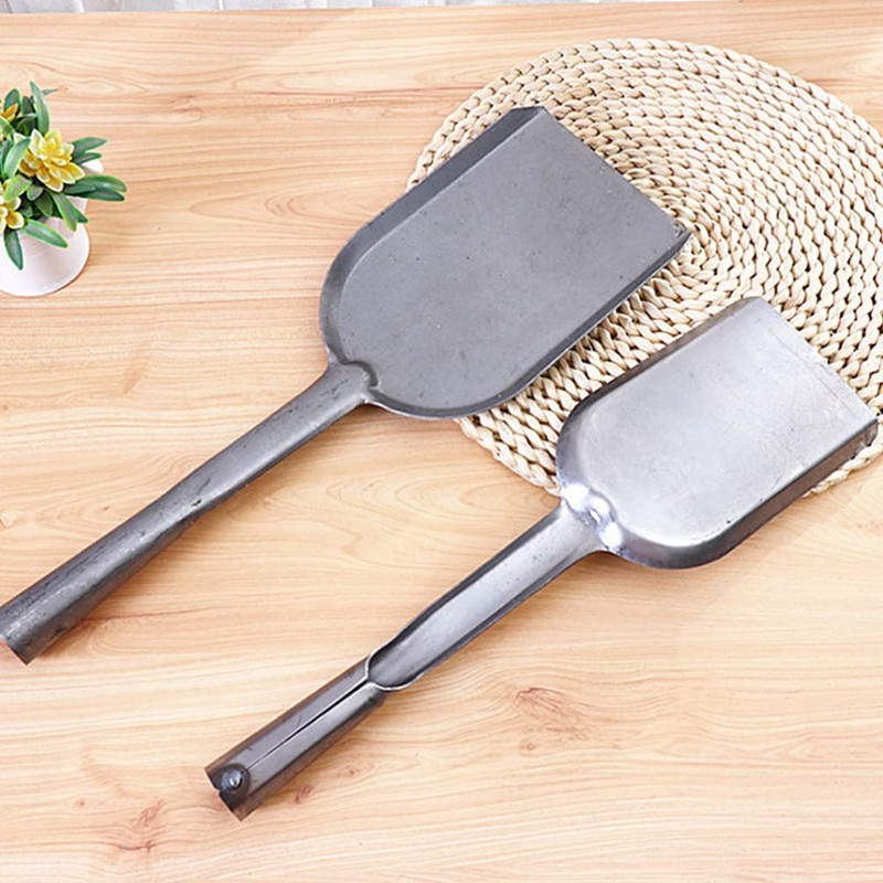 Cabilock 2Pcs Long Ash Handheld BBQ Charcoal Ash Poker Scoop