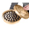 Steadfast Selections - (Bread Tray) Premium Gold Communion Trays for