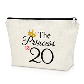 20th Birthday Gifts for Women Makeup Bag 20 Year Old Birthday Gifts for Girls Happy 20th Birthday Gift Cosmetic Bag Turning 20th Gift for Best Friend Sister Daughter Niece Her Cosmetic Travel Pouch