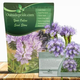 Outsidepride Lacy Phacelia Seeds for Planting - 5000 Pcs Annual, Drought-Tolerant Wildflower Seeds w/Light Violet Flowers, Ideal for Pollinator Gardens, Erosion Control, & Attracts Bees & Butterflies