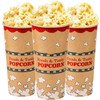 CUSINIUM 24 oz 25-Pack Kraft Popcorn Buckets - Large Popcorn