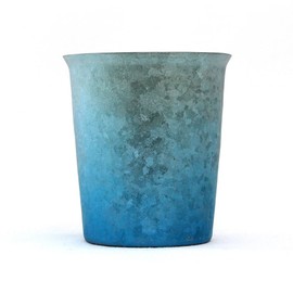 HORIE T14KM250GB Titanium Double Layer Tumbler, Made in Tsubame, Niigata Prefecture, Wide Mouth, 8.5 fl oz (250 cc), Gradation Blue