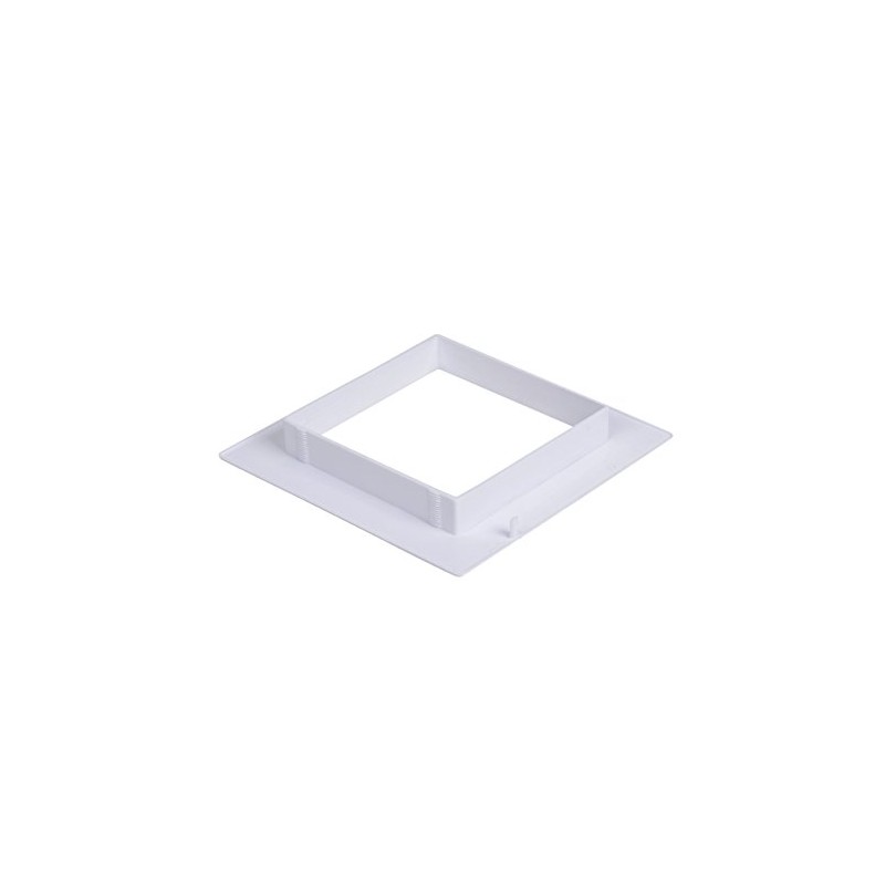 Oatey 38942 Supply Box Square, Plastic Faceplate, 8.25", White